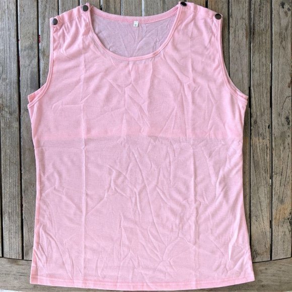 Pink Sleeveless Nursing Top M (NWT) - Picture 7 of 11